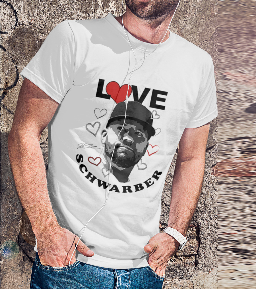 Love Kyle Schwarber Philadelphia Baseball Heart T-Shirt