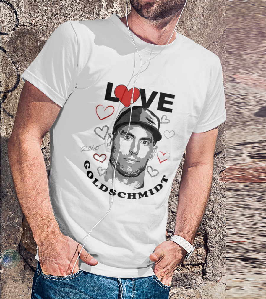 Love Paul Goldschmidt Heart Baseball T-Shirt