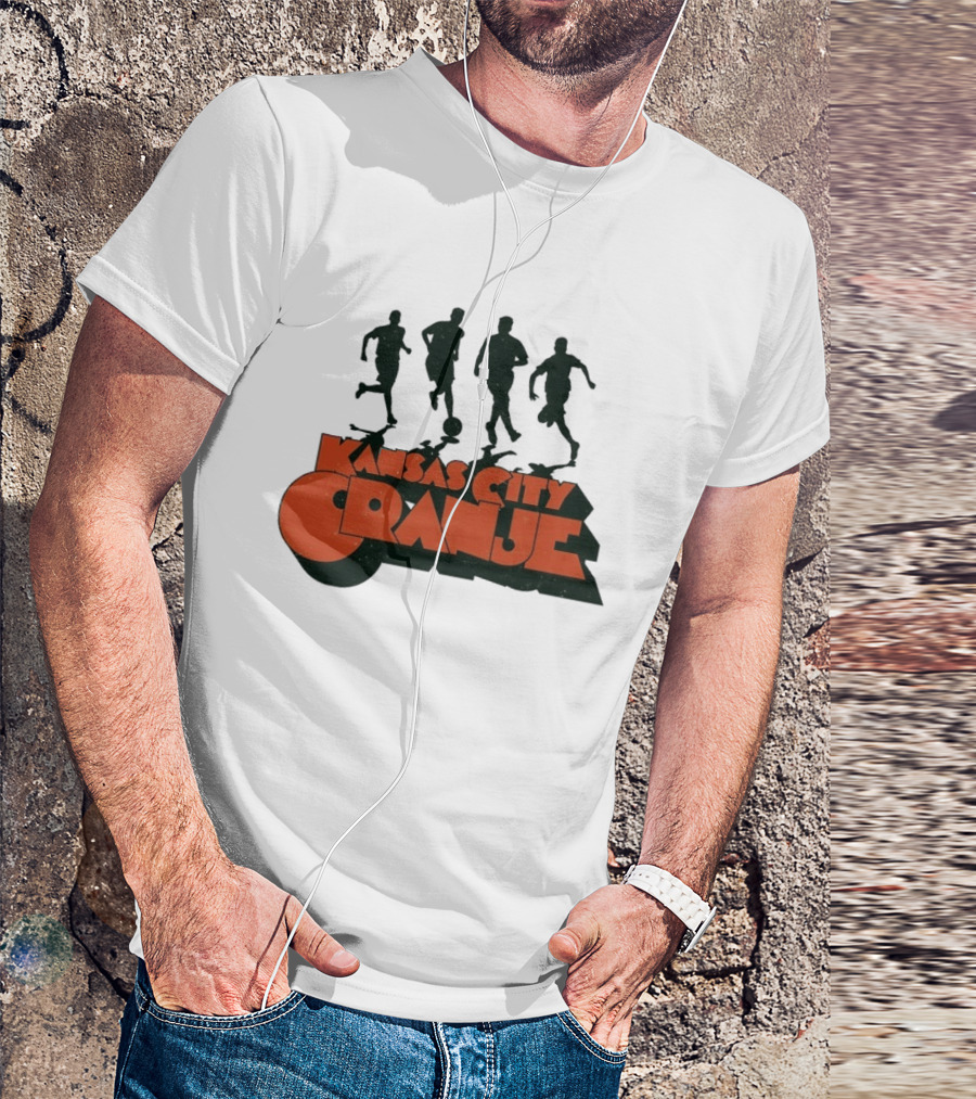 Kansas City Orange Soccer Silhouettes Made Mobb T-Shirt