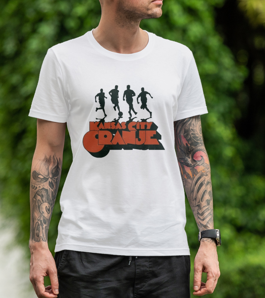 Kansas City Orange Soccer Silhouettes Made Mobb T-Shirt