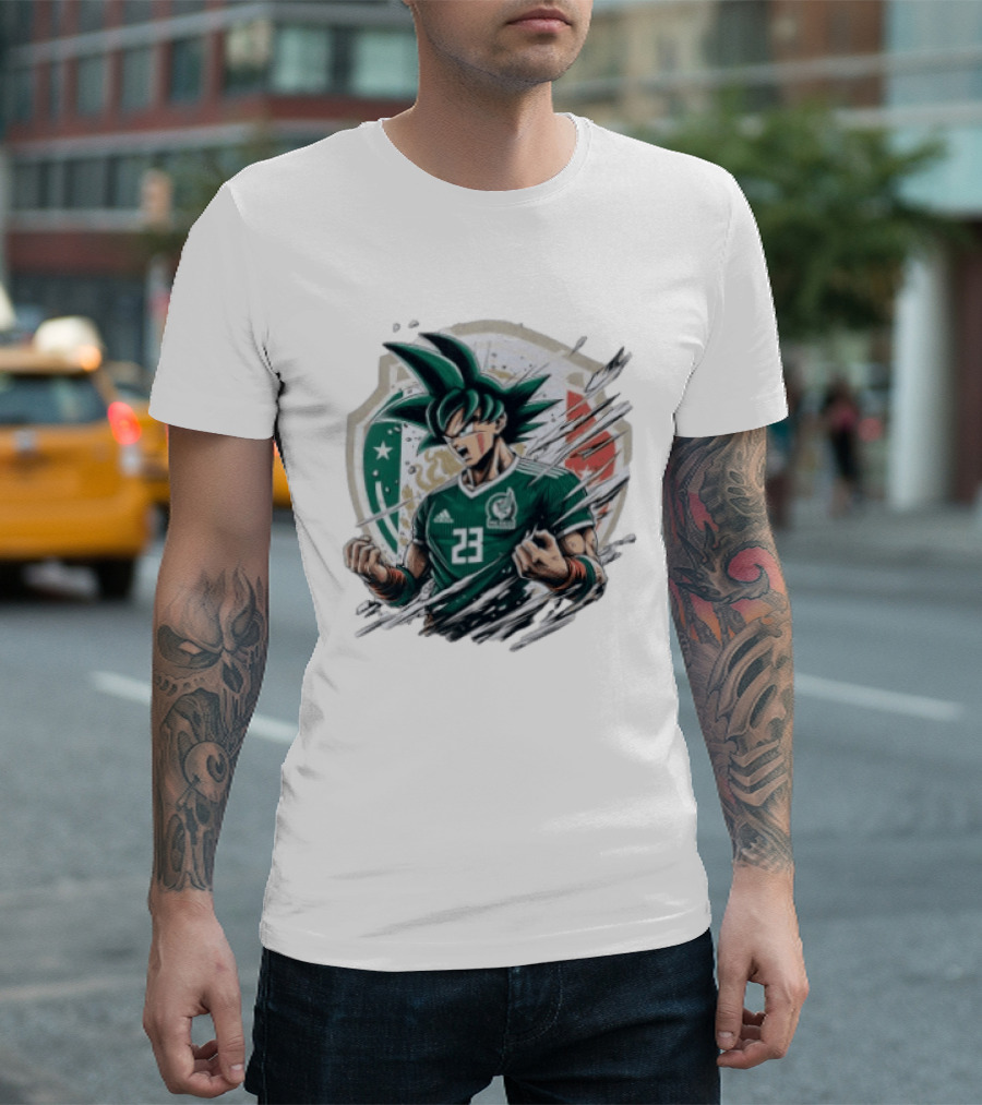 Mexico Football Vegeta Dragon Ball Anime Fusion T-Shirt
