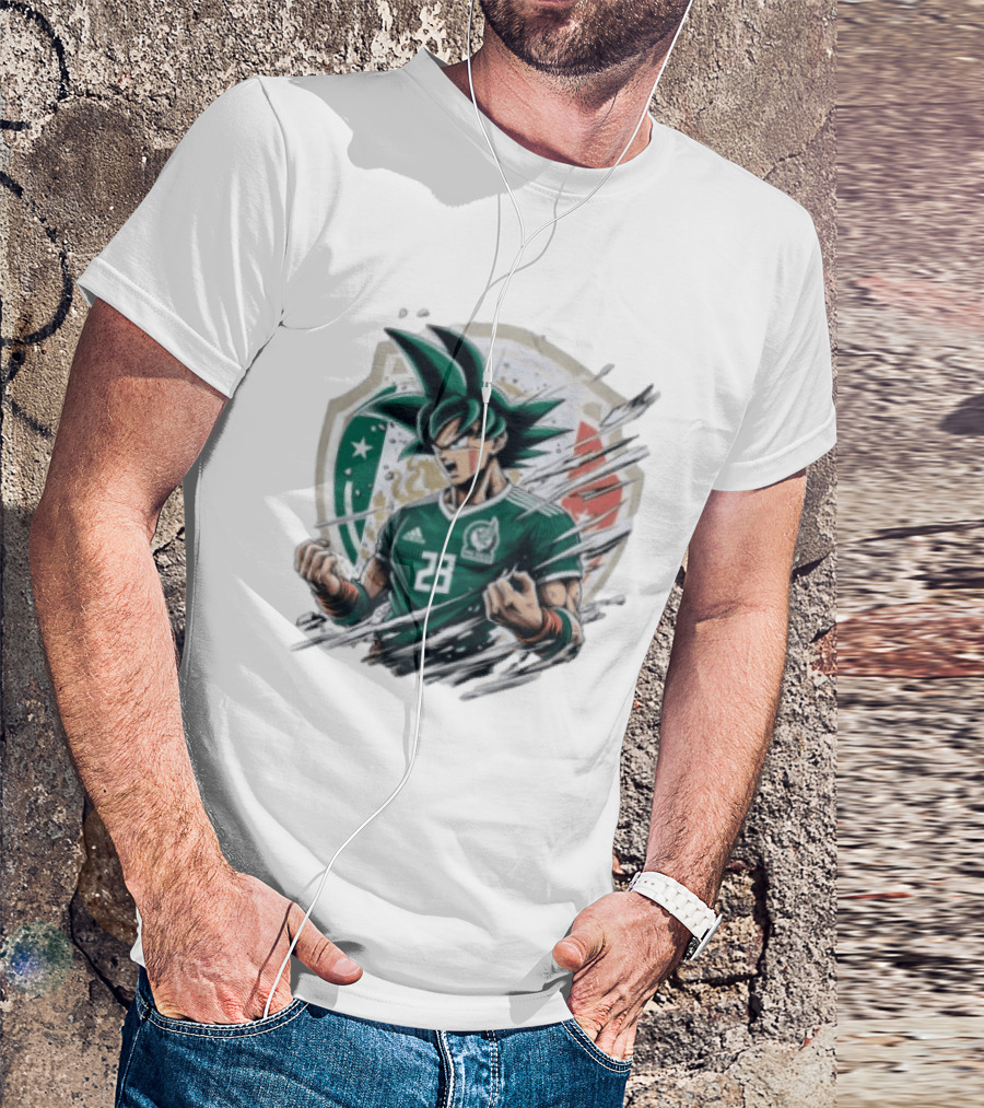 Mexico Football Vegeta Dragon Ball Anime Fusion T-Shirt