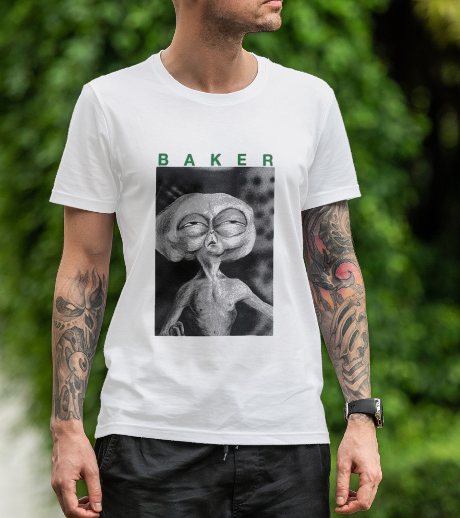 Note Baker Alien Block Busters Extraterrestrial T-Shirt