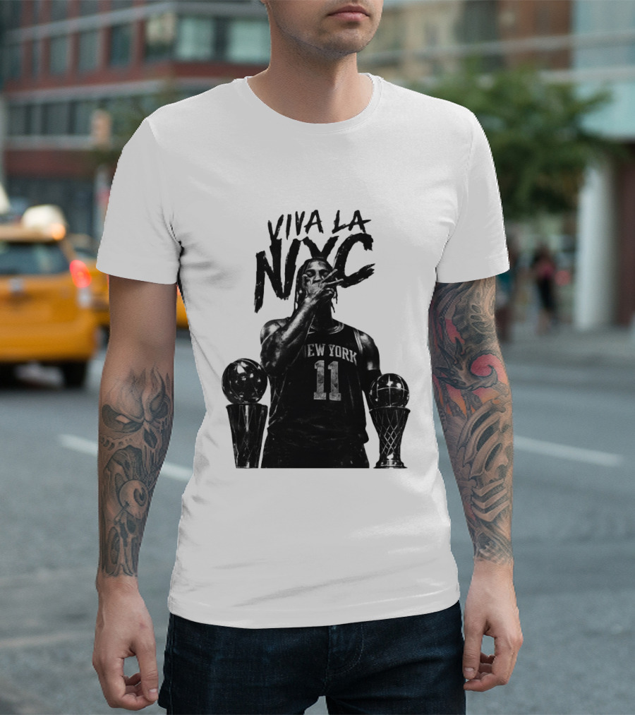 Viva La NYC Jalen Brunson 11 New York Knicks Basketball Player T-Shirt