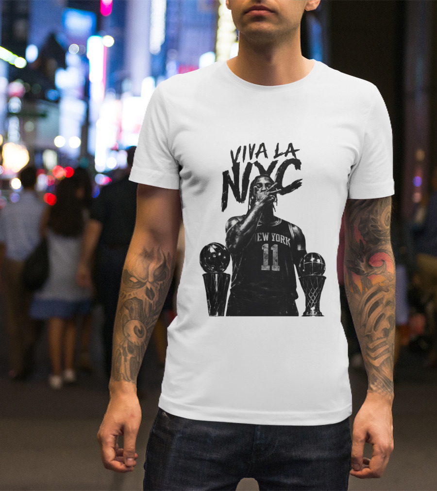 Viva La NYC Jalen Brunson 11 New York Knicks Basketball Player T-Shirt