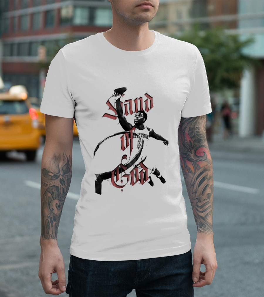 Hand Of God OG Anunoby New York Knicks Basketball NBA T-Shirt