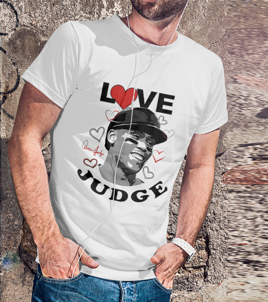 Love Aaron Judge New York Yankees Heart T-Shirt