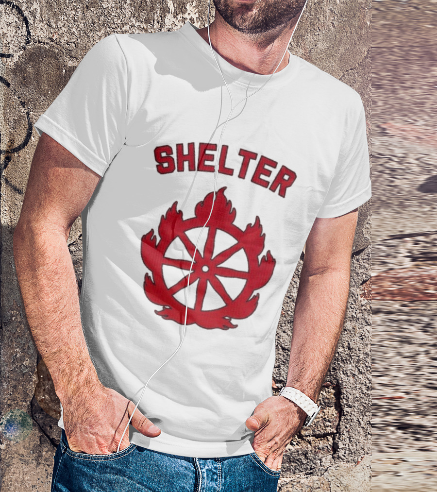 Shelter Mantra 95 Flaming Wheel T-Shirt