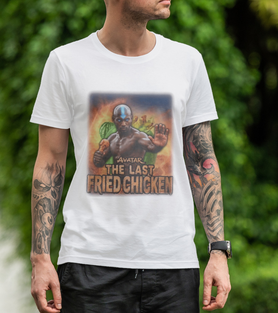 Avatar The Last Fried Chicken Parody Humor Martial Arts Mashup T-Shirt
