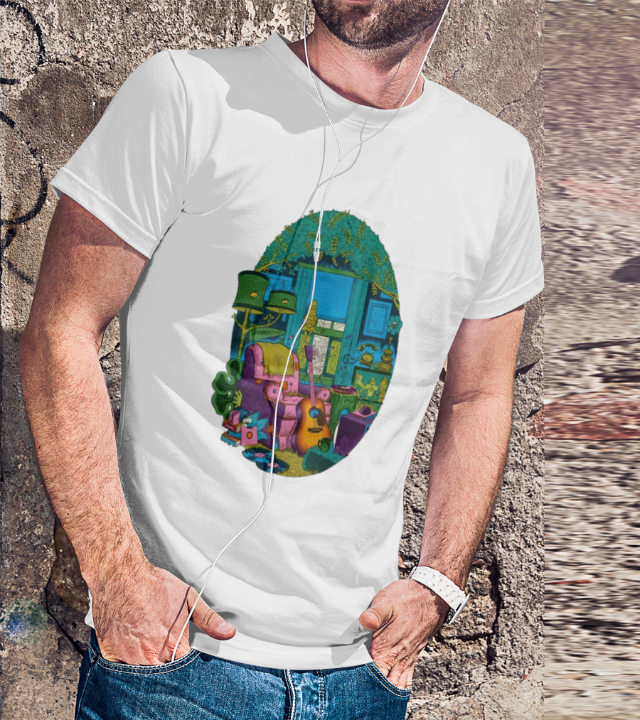 Trey Anastasio June 20 2026 Kleinhans Music Hall Buffalo NY Concert Acoustic Guitar Retro Living Room Aesthetic T-Shirt