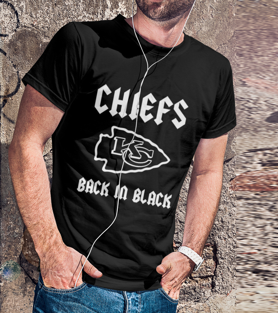 CHIEFS KC Back In Black Rugby T-Shirt
