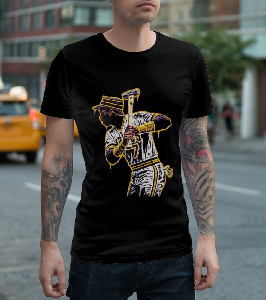 Roberto Clemente Pittsburgh Pirates Number 21 Baseball T-Shirt