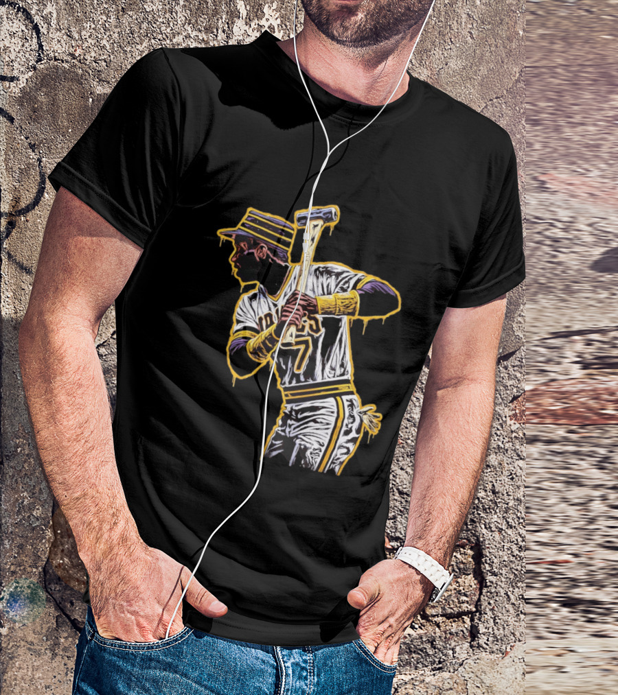 Roberto Clemente Pittsburgh Pirates Number 21 Baseball T-Shirt