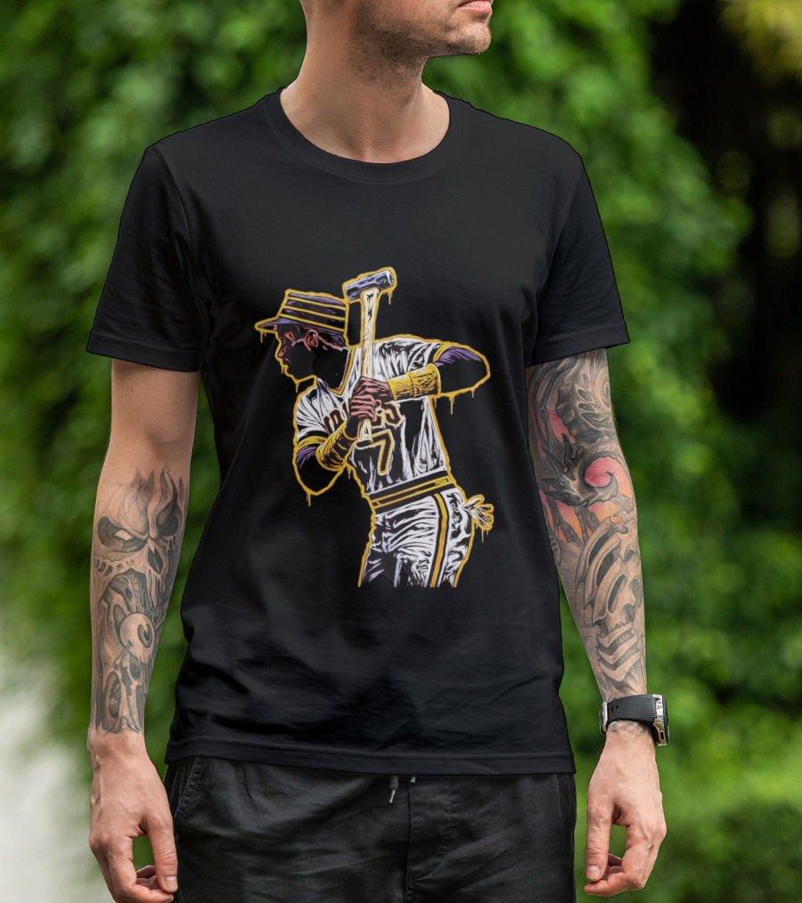 Roberto Clemente Pittsburgh Pirates Number 21 Baseball T-Shirt