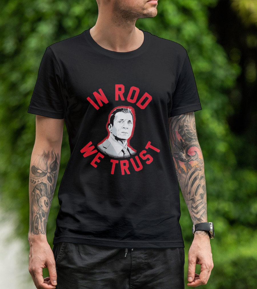 In Rod We Trust Rod Brind'Amour Head Coach Of Carolina Hurricanes T-Shirt