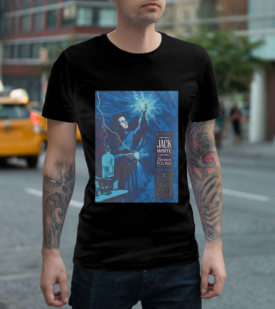 Jack White Marie Curie Warsaw Polonia 2026 Klub Stodola Event T-Shirt