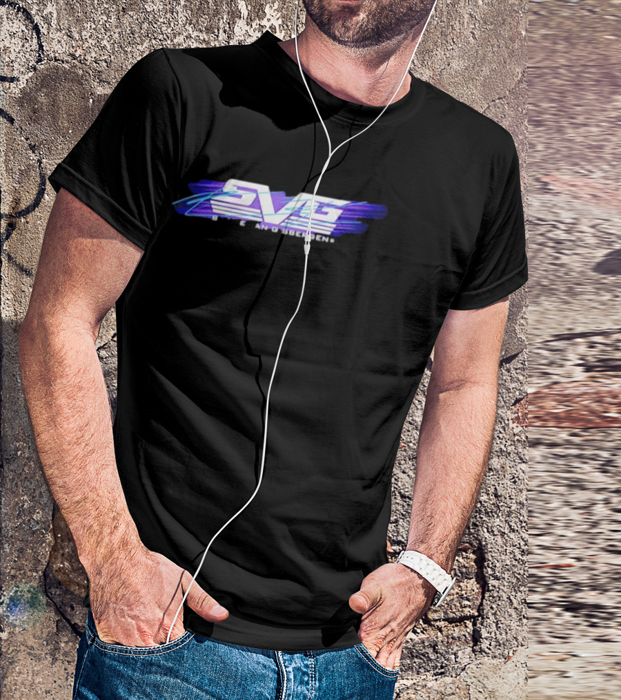 Shane Van Gisbergen SVG Stripe Racing Style Purple And Blue T-Shirt
