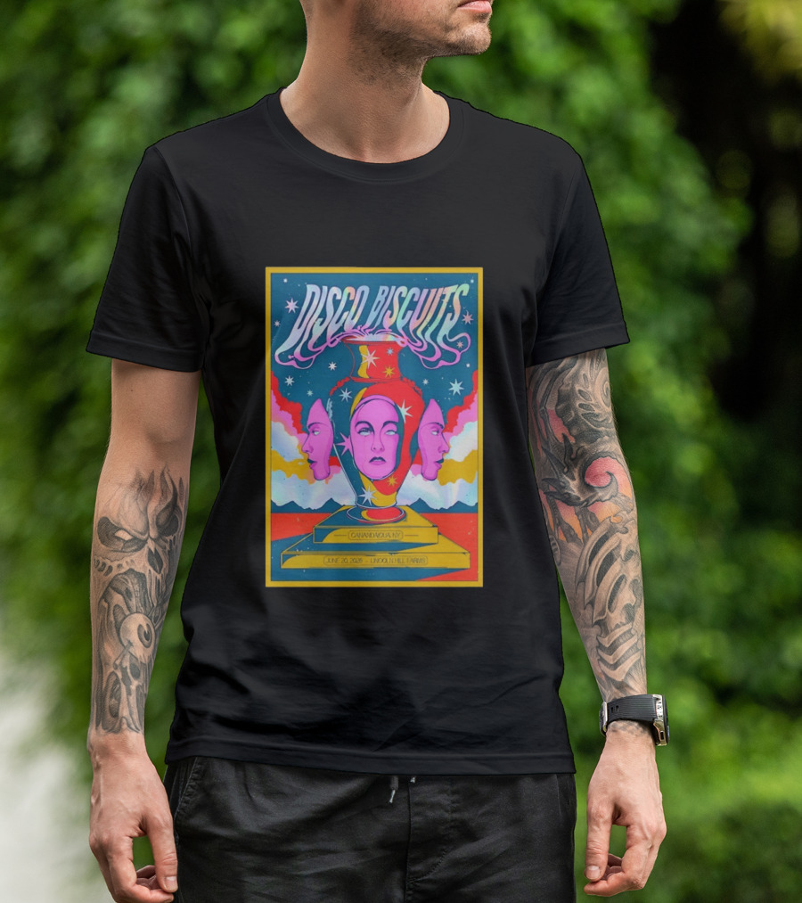 Disco Biscuits Canandaigua NY June 20 2026 Lincoln Hill Farms T-Shirt