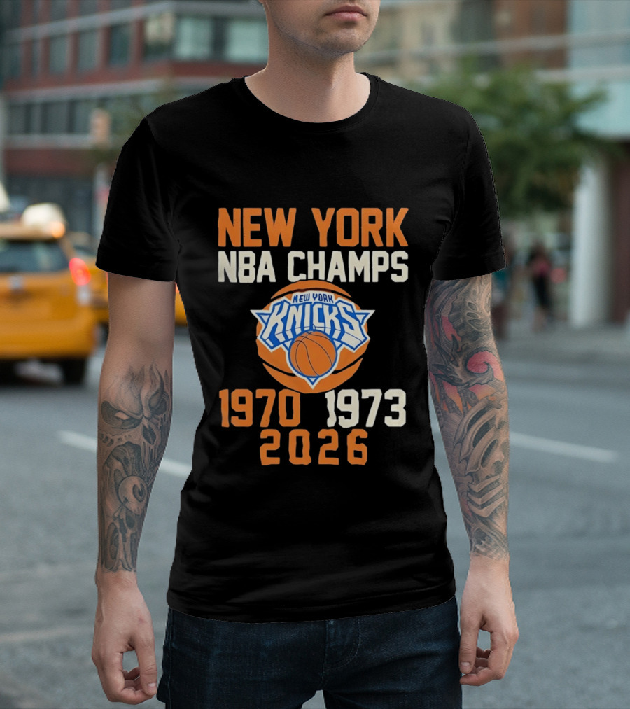 New York Knicks NBA Champs 1970 1973 2026 T-Shirt