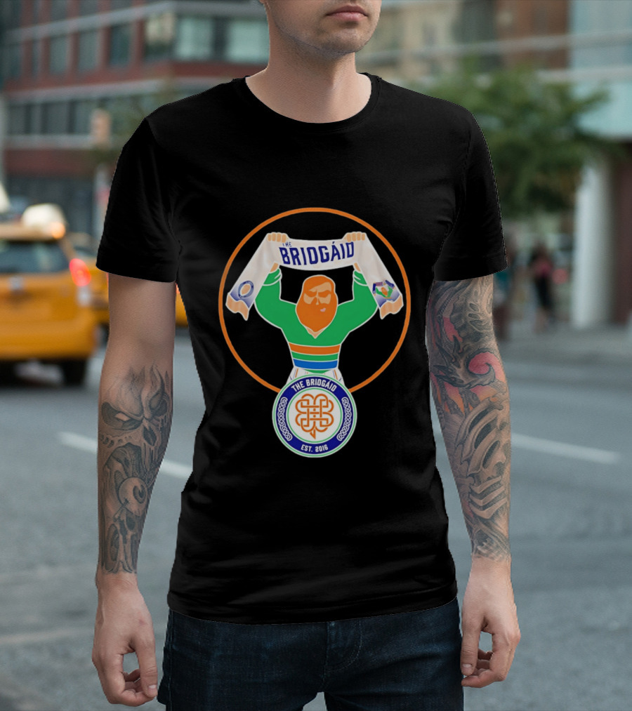 The Briogaid Guy Est 2016 Celtic FC Supporters Club Scarf T-Shirt