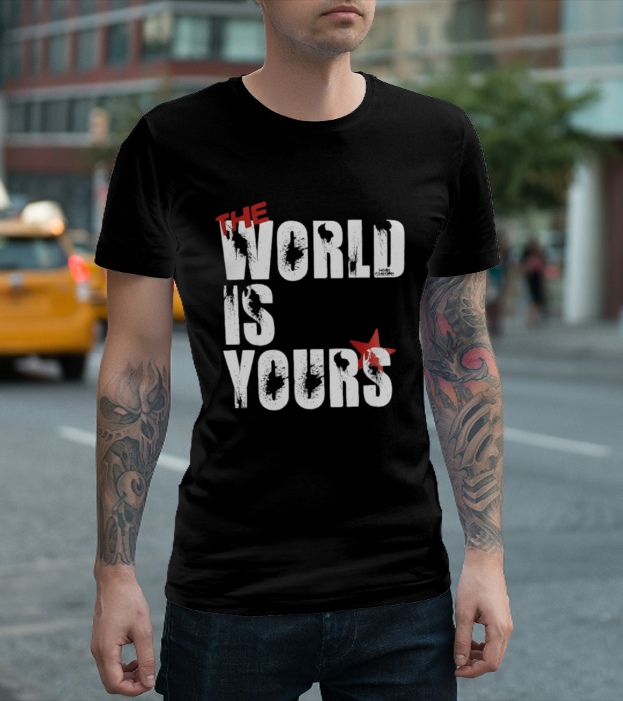 The World Is Yours Red Star Bullethole T-Shirt
