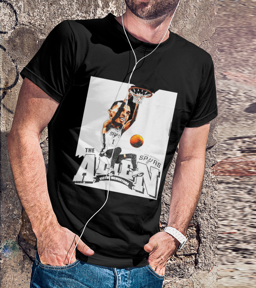 Victor Wembanyama The Alien San Antonio Spurs Basketball T-Shirt