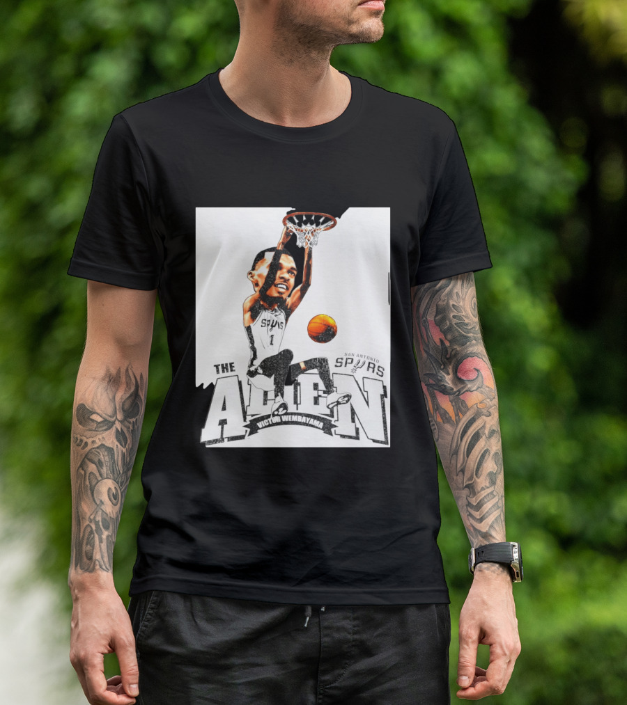 Victor Wembanyama The Alien San Antonio Spurs Basketball T-Shirt