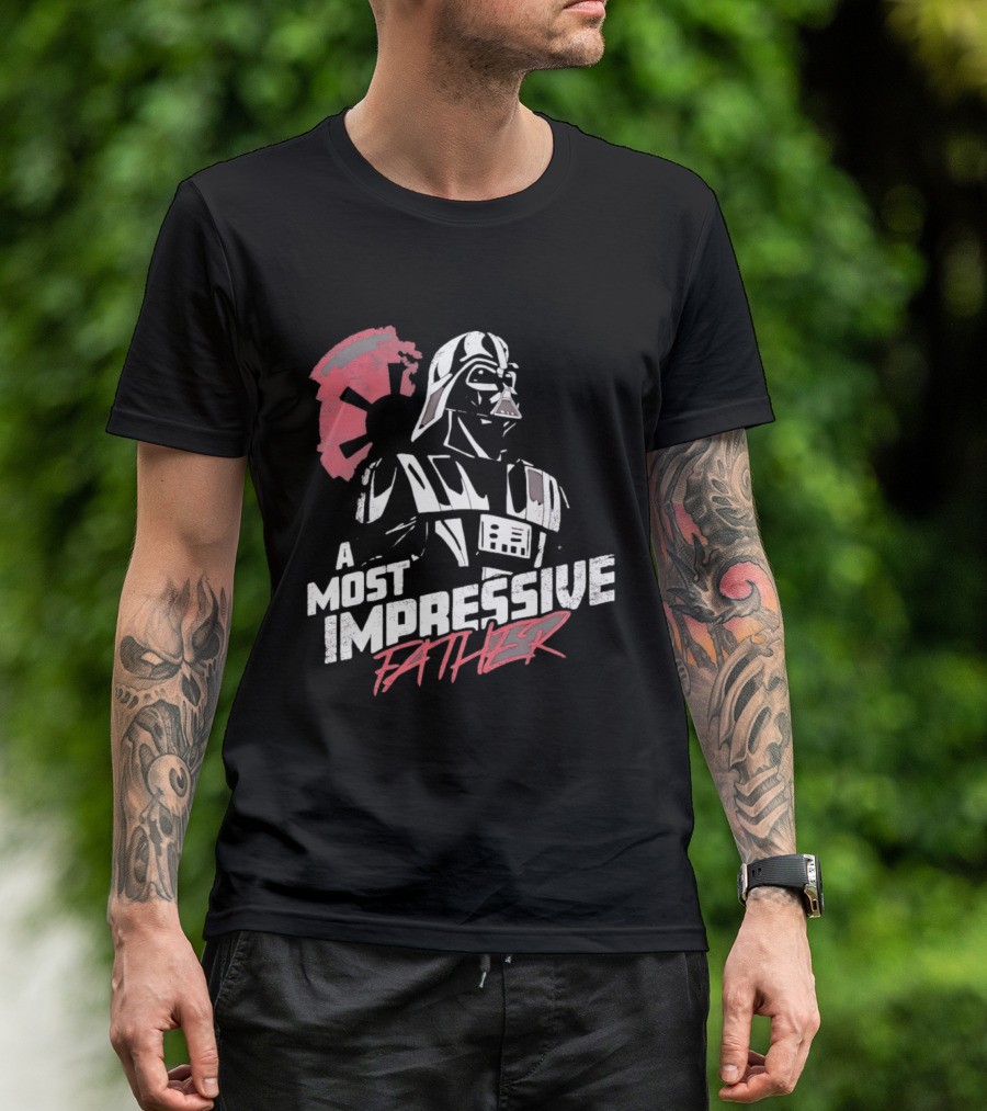 A Most Impressive Father Star Wars Darth Vader Iconic Pose T-Shirt