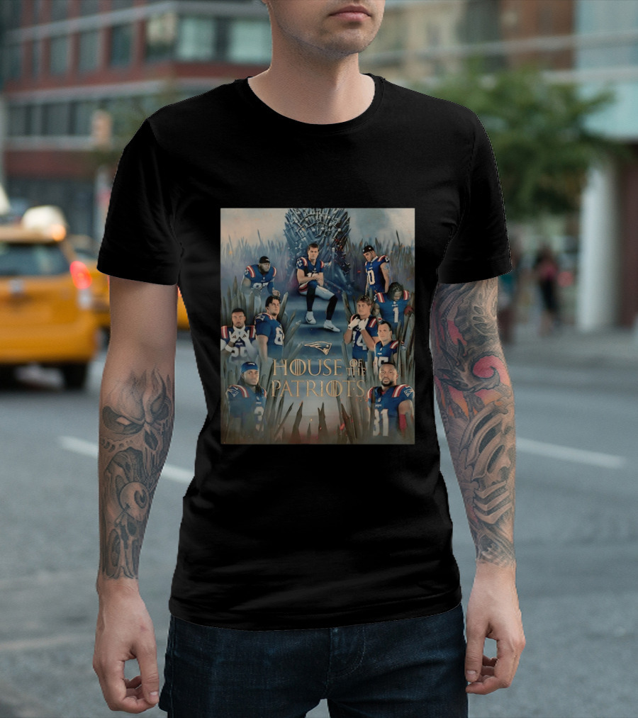 New England Patriots House Of The Dragon Crossover House Of The Patriots T-Shirt