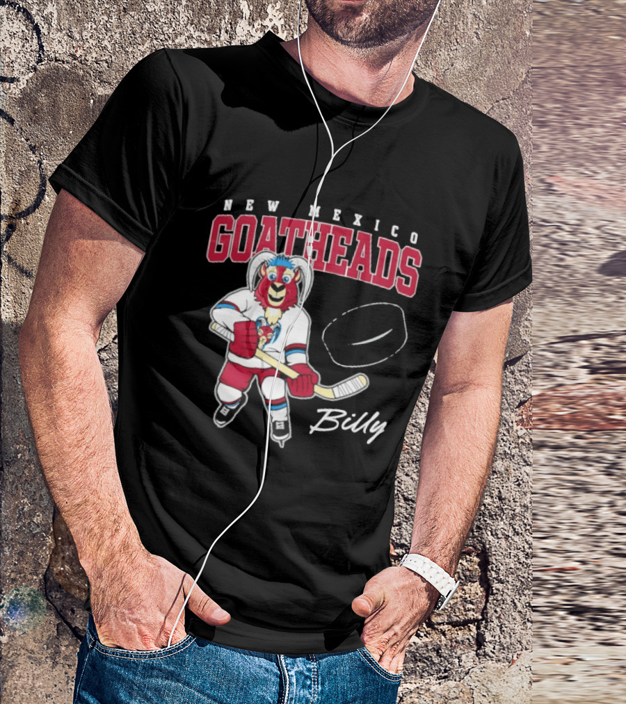 New Mexico Goatheads Billy Hockey T-Shirt