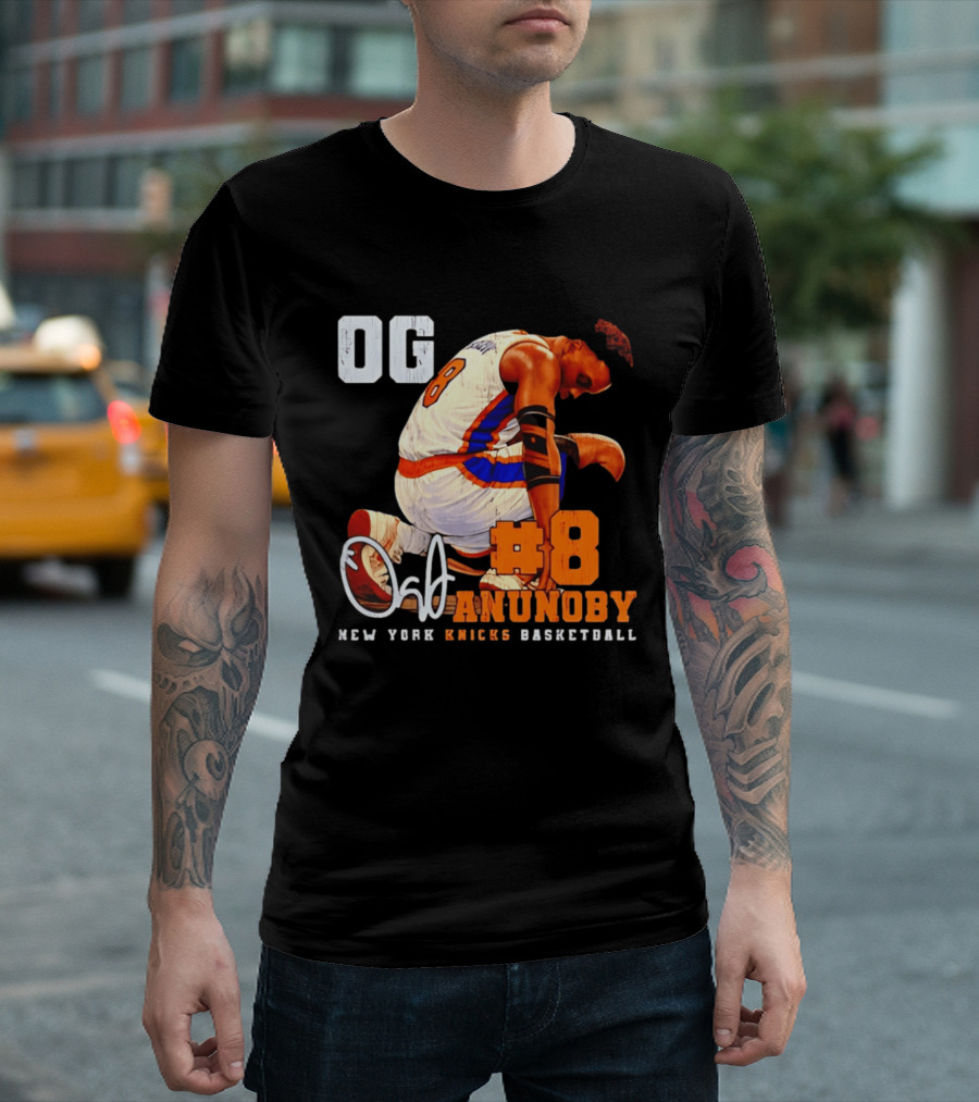 OG Anunoby Number 8 New York Knicks Basketball T-Shirt