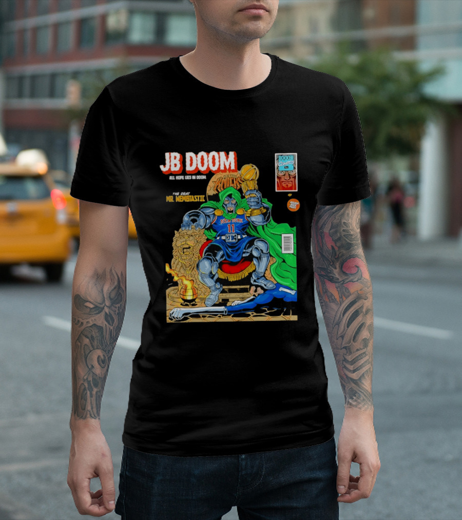 JB Doom New York Knicks 2026 NBA Champs The Death Of Mr. Wembtastic T-Shirt