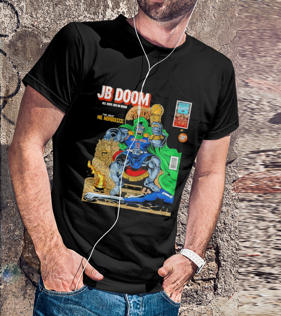 JB Doom New York Knicks 2026 NBA Champs The Death Of Mr. Wembtastic T-Shirt