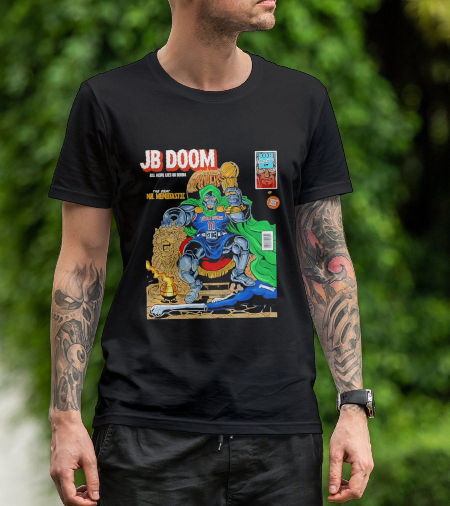 JB Doom New York Knicks 2026 NBA Champs The Death Of Mr. Wembtastic T-Shirt