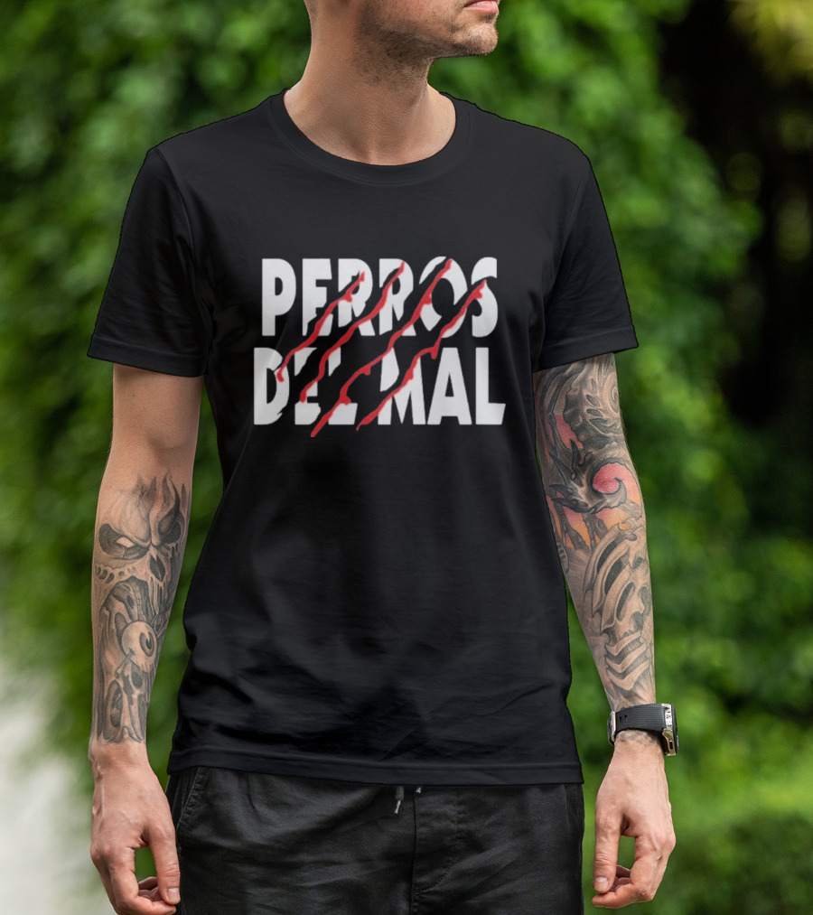 Perros Del Mal Scratch Red Claw Marks T-Shirt
