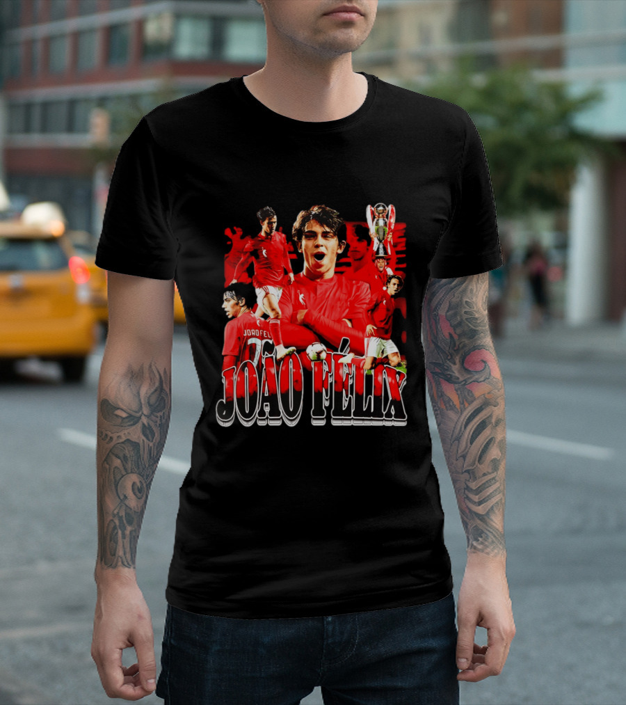 João Félix SL Benfica Football Star Reds Celebration T-Shirt