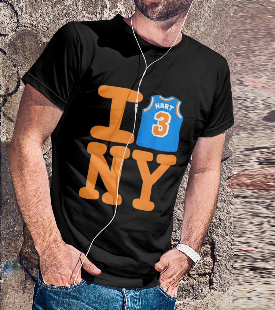 Josh Hart New York Knicks I Love NY 3 Basketball 2026 T-Shirt