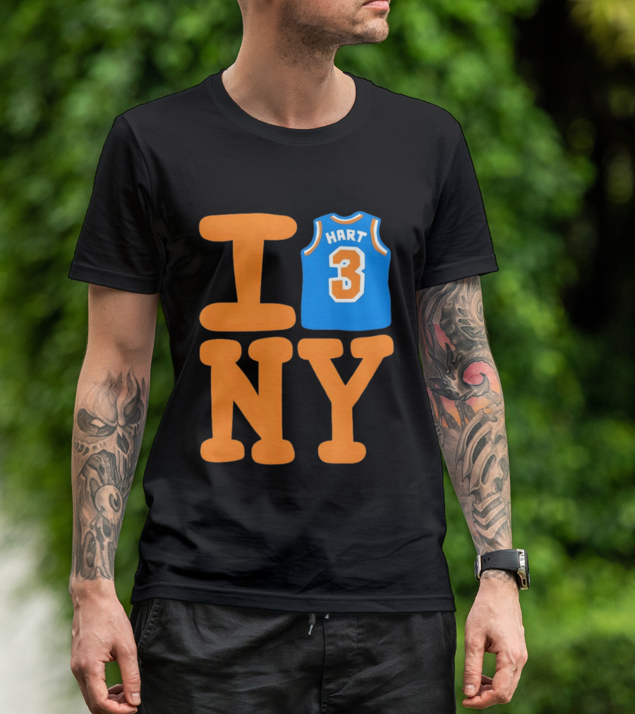 Josh Hart New York Knicks I Love NY 3 Basketball 2026 T-Shirt