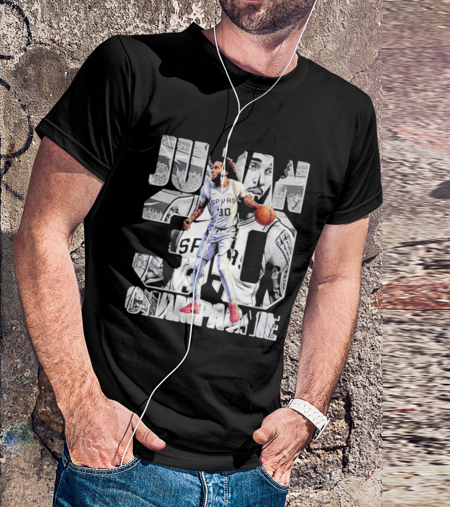 Julian Champagnie Spurs 30 Comic T-Shirt