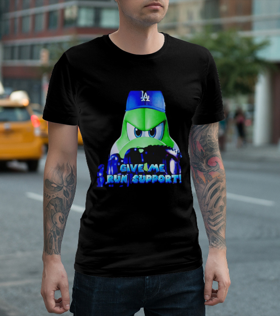 Los Angeles Dodgers Give Me Run Support Yoshi T-Shirt