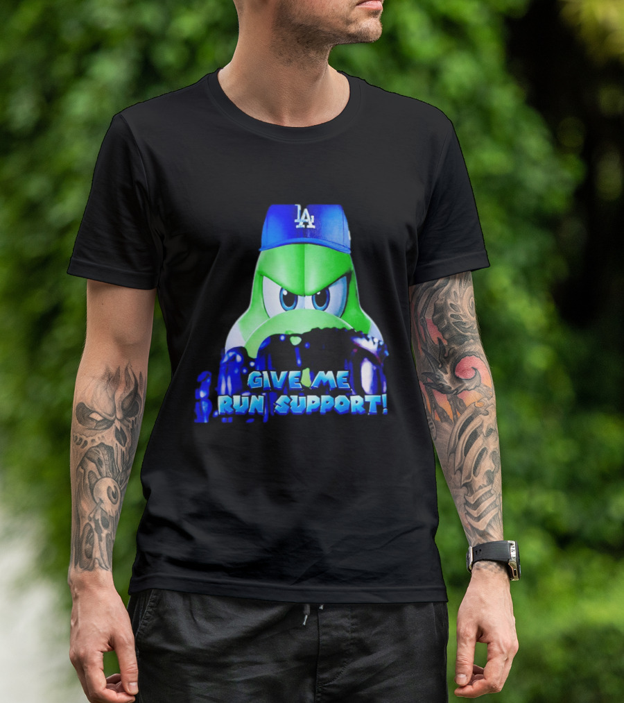 Los Angeles Dodgers Give Me Run Support Yoshi T-Shirt