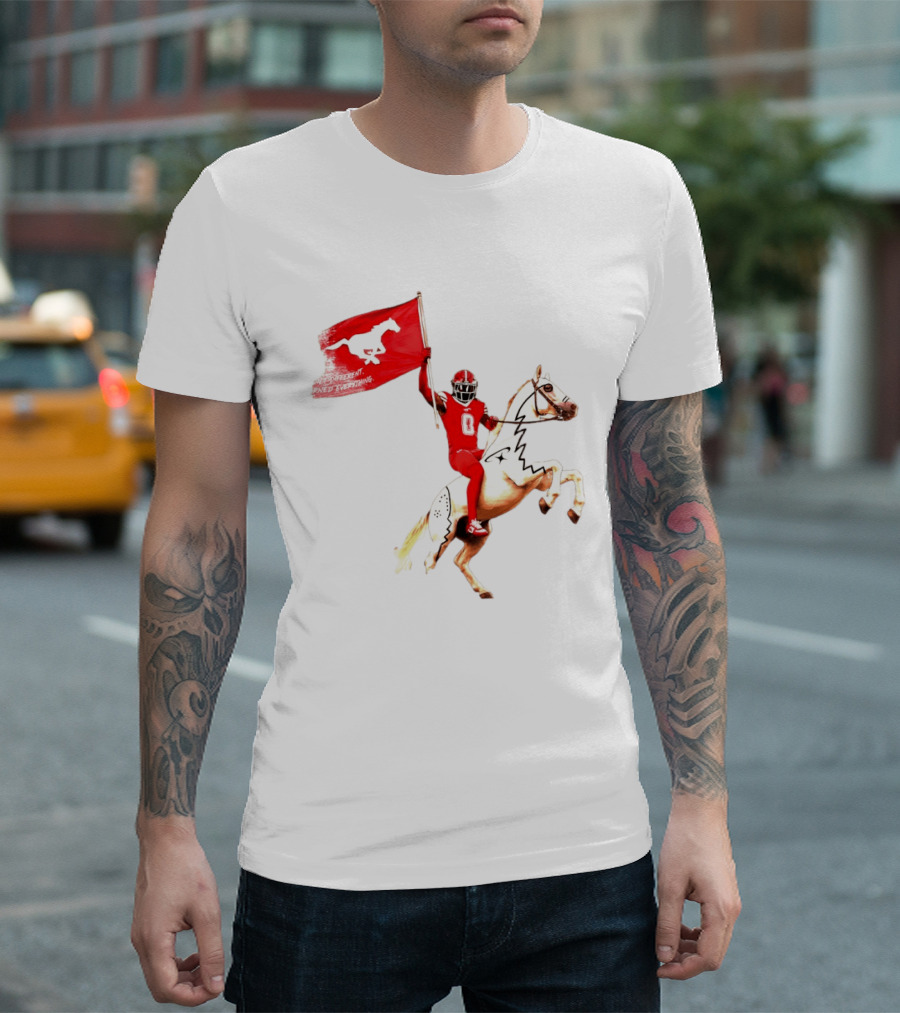 Calgary Stampeders Warhorse Adrian Greene Charity Flag Football T-Shirt