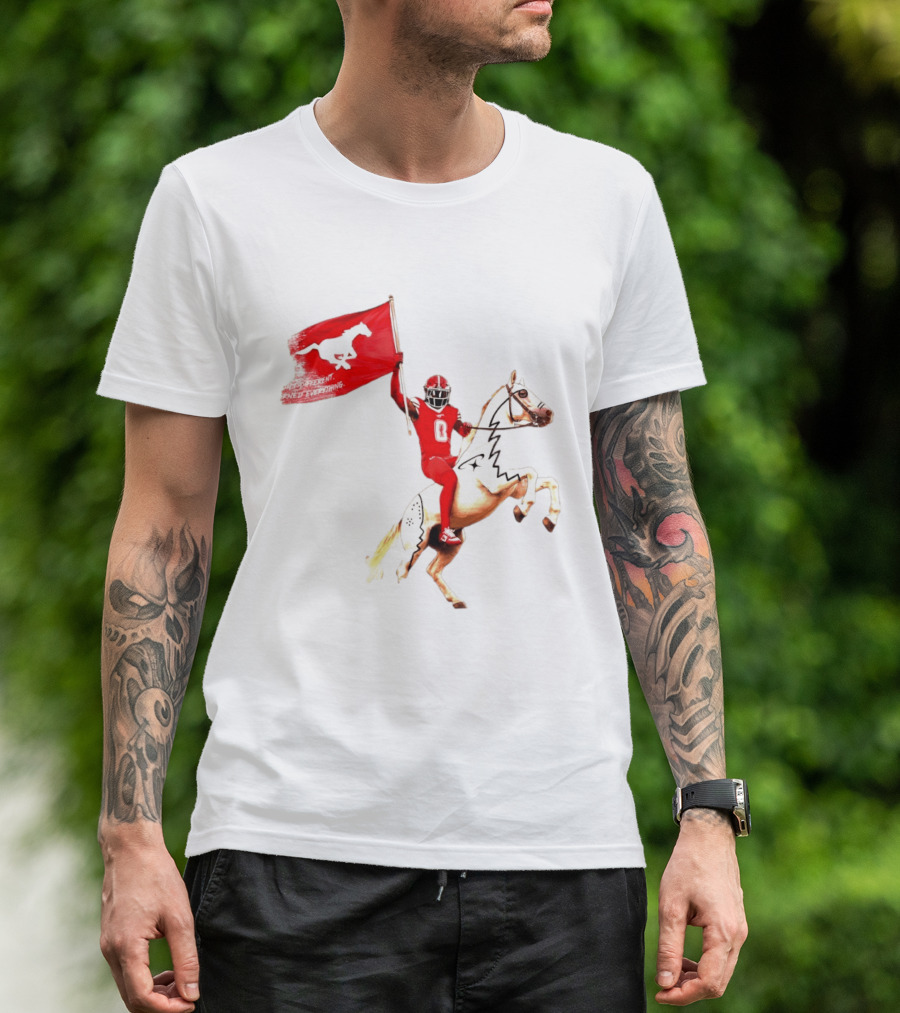 Calgary Stampeders Warhorse Adrian Greene Charity Flag Football T-Shirt