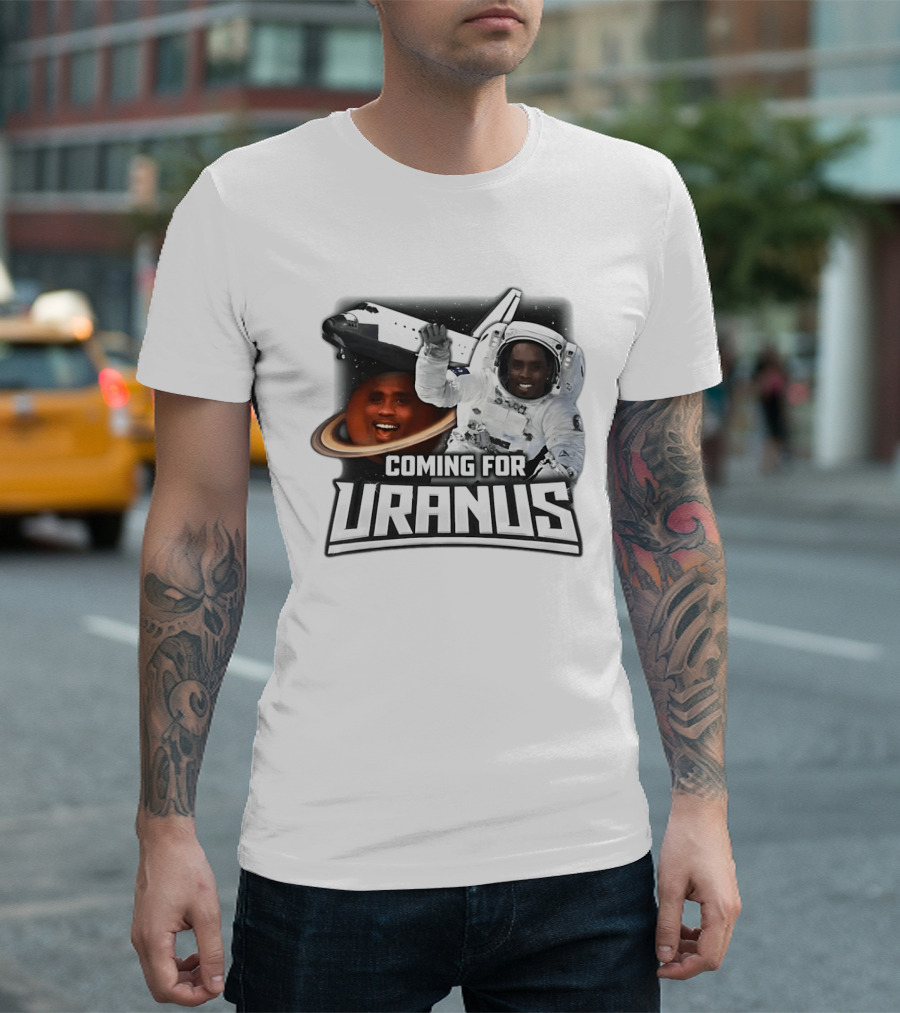 Coming For Uranus Astronaut Spaceship Humor T-Shirt