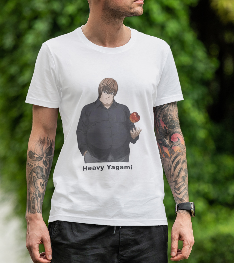 Heavy Yagami Light Death Note Apple T-Shirt