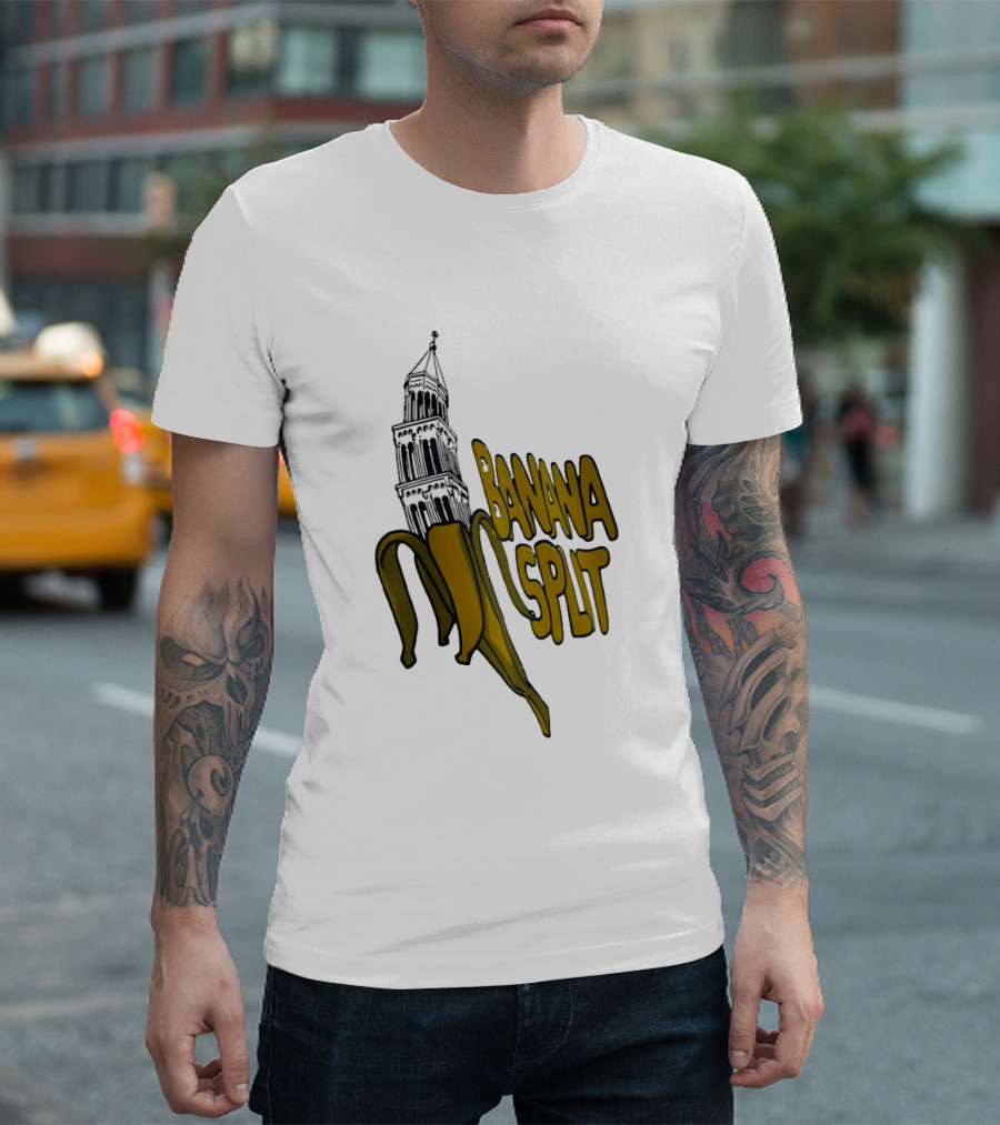 Split Diocese Bell Tower Banana Split Architecture T-Shirt