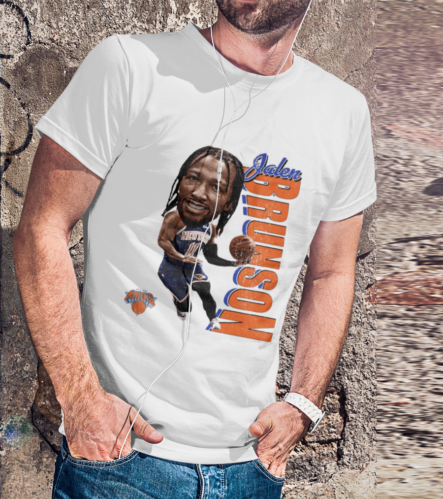 Jalen Brunson New York Knicks Basketball Caricature NBA Knicks T-Shirt