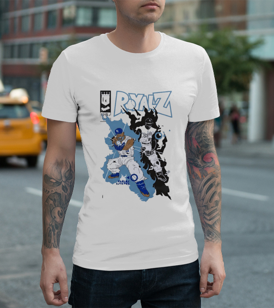 Kansas City Royals Dragon Balls Anime Crossover 2026 Carlos Estevez T-Shirt