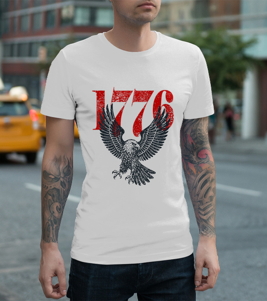1776 250th Anniversary Bald Eagle USA T-Shirt