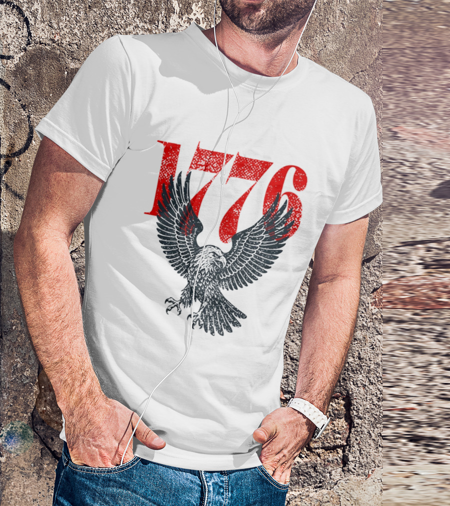 1776 250th Anniversary Bald Eagle USA T-Shirt